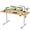 Wood, variant on YEXJ Electric Height Adjustable Standing Desk Large 63 x 24 Inches Sit Stand Up Desk Home Office Computer Desk Memory Preset with T-Shaped Metal Bracket-63 Inch-Brown
