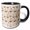 Black/White, variant on 3drose, Easter Bunny in a Nest, Painted Egg, Plants, Wonderful Pattern Gift, 11oz Two-tone Black Mug