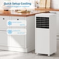 thumbnail image 4 of Luku 8000 BTU Portable AC/Dehumidifier & Fan, 3-in-1, Energy Efficient, Quiet 50 dB, Black, 350 Sq Ft, 4 of 7