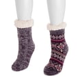 thumbnail image 2 of MUK LUKS Women's Chenille Eyelash Mix Cabin Sock (2 Pair Pack), 2 of 3