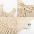thumbnail image 4 of Mono GRACE KARIN casual con cuello en U, corte holgado, caqui para mujer, 4 of 5
