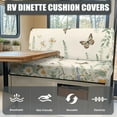 thumbnail image 4 of XYZCANDO Beautiful Butterfly Flower RV Dinette Cushions Leafy Daisy Pattern Universal RV Accessories Comfortable Couch Cushion Covers Loveseat Sofa Chair Cover Furniture Protector Stretchable, 4 of 6