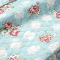 thumbnail image 4 of Lush Decor Cottage Core Floral Ruffle Reversible Oversized Quilt Blue/Blush 3Pc Set Full/Queen, 4 of 8