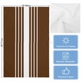 thumbnail image 5 of Brown White Stripe 1 Pack Kitchen Towel, Water Absorbent Dish Towel, Modern Rustic Vertical Striped Decorative Hand Towels - Quick Drying Cloth for Cooking Baking, 18x28 Inch, 5 of 8