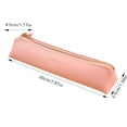 thumbnail image 2 of Clearance Under $0.9! 1 Pack Mini PU Leather Pencil Case, Solid Color Candy Storage Bag, Compact Stationery Organizer Pouch, 2 of 9