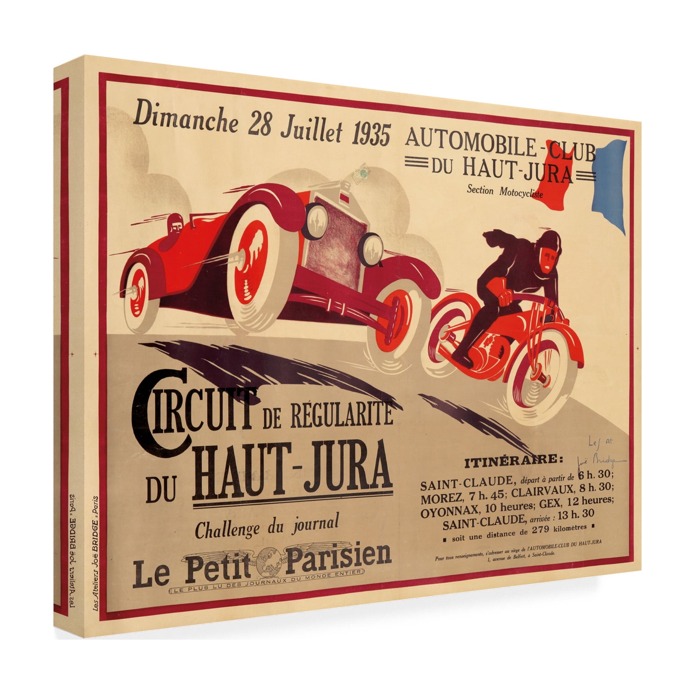Lantern Press 'Racing 16' Canvas Art