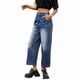 thumbnail image 3 of Pantalones Vaqueros de Mujer, Estilo Vintage, de Pierna y Tiro Medio, Holgados, Estilo Boyfriend, Hasta el Tobillo, Y2K Azul S, 3 of 9