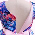 thumbnail image 7 of Otqutp Fashion Flower Girls Dresses Child Girls Fly Sleeve Pageant Dress Birthday Party Kids Floral Prints Bowknot Gown Princess Dress for 2-10 Years(Purple,5-6 Years), 7 of 7