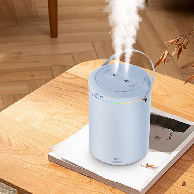 Humidificador de gran capacidad Fiudx 3 l con pulverizador doble para dormitorio hogar escritorio máquina de aromaterapia