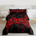 thumbnail image 2 of Castle Fairy Red Video Game Full Size Comforter Sets,Abstract Gamepads Bedding Sets, 2 of 8