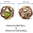 thumbnail image 2 of Pelotas de juguete interactivas con hierba gatera (paquete de 2) para la diversión felina y la salud dental, 2 of 5