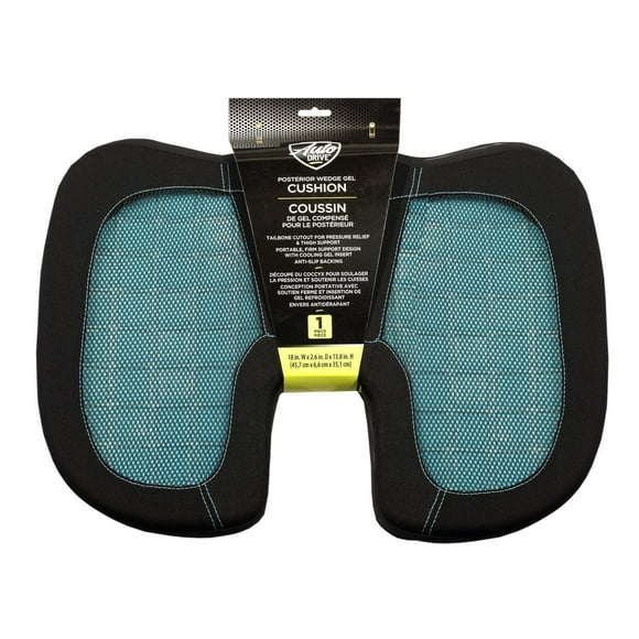 Auto Drive Posterior Wedge Gel Seat Cushion, 18in x 14in