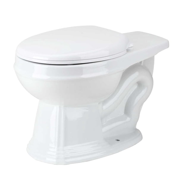 Round Toilet Bowl For High Tank Toilet White