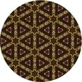 thumbnail image 1 of Ahgly Company Indoor Square Patterned Light Brown Area Rugs, 3' Square, 1 of 6