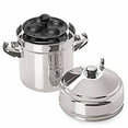 thumbnail image 1 of Tabakh Stainless Steel cooker with Non-Stick 4-Rack Idly Stand, Makes 20, Silver, 1 of 1