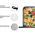 thumbnail image 5 of Hojas Tropicales Y Flores Print Oven Mitts and Pot Holders Sets 4 Piece Set Kitchen Women Men Cooking Baking Microwave Heat Resistant, 5 of 6
