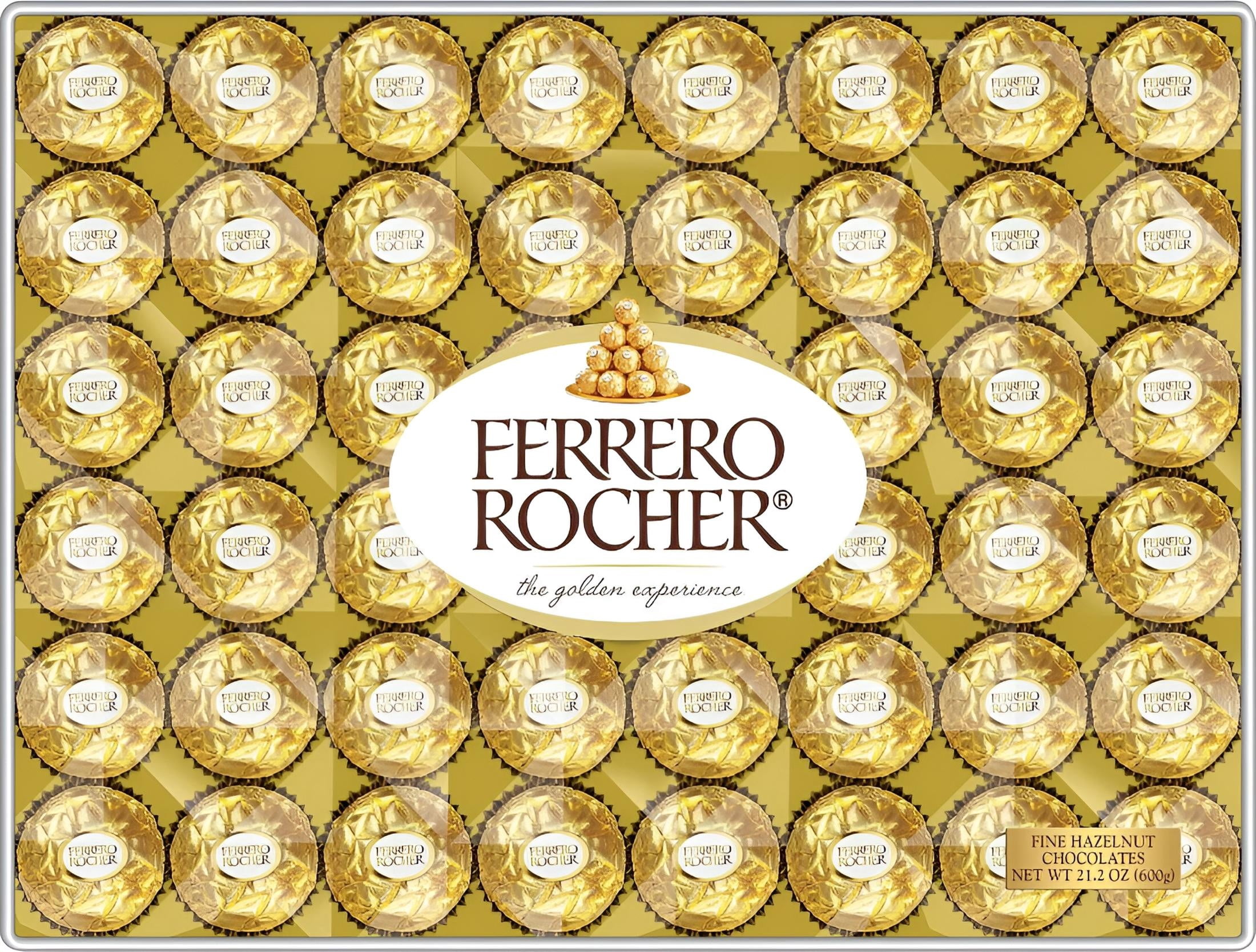 Ferrero Rocher Fine Hazelnut Chocolates, 21.2 Oz, 48 Count