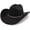 Black, variant on Western Cowboy Hat for Women and Men Big Wide Brim Felt Hats for Cowboys and Cowgirls