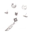 thumbnail image 2 of Juego de Pendientes de Estilo Bohemio para Mujer Fiudx con Colgante de Perlas de Búho, 2 of 6