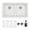 White, variant on Karran USA QU-810-BI-PK1  Quartz Granite 32" Undermount Double Basin Bisque Quartz Composite KItchen Sink