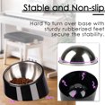 thumbnail image 3 of Raised Cat Food Bowls Tilted Stainless Steel Cat Dog Bowl Small Single Slanted Puppy Food Bowl Multicolor Non Slip Elevated Pet Feeder Anti Vomit Cat Dishes for Kitten Puppy Pet - orange, 3 of 5