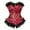 Red, variant on Women's Shapewear Bodysuit Vintage Lace Up Corset Tops Corsets Lingerie Bodyshaper Bra Body Top