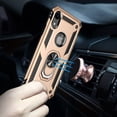thumbnail image 5 of for iPhone XR Case, iPhone XR Phone Case with Screen Protector, Military Grade Protective Cases with Ring for iPhone XR (Golden), 5 of 12