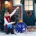 thumbnail image 5 of Venta de bolas inflables de Navidad, 60 cm, grandes, para exteriores, de PVC, para Navidad, inflables gigantes, reutilizables, muñecos de nieve de Papá Noel, para decoración de jardín y patio de Navid, 5 of 5