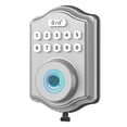 thumbnail image 1 of Cerradura de puerta con huella dactilar de 52 HZ, cerradura de puerta de entrada sin llave con código, guía de voz, teclado electrónico, cerraduras inteligentes para puerta principal, contraseña anti-, 1 of 5