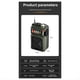 thumbnail image 2 of Radio Multifuncional de Emergencia con Altavoz Bluetooth, Brújula, Linterna, Generador Solar de Manivela, Banco de Energía., 2 of 5