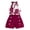 Wine, variant on Gerichy Kid Girls Clothes Big Girls Rose Print Halter Summer Sleeveless Tops Elastic Fashion Shorts 2Pcs Outfits 7-12 Years