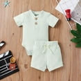 thumbnail image 2 of Zanarzt Baby Boy 2 Piece Outfit Boys clothes short sleeved T shirt shorts teen boys summer outfits Mint Green,6-9 Months, 2 of 6
