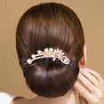 thumbnail image 4 of Miangastore Bride Hair Comb Assorted Color Faux Pearls Rhinestones 2Pack 4X3.2In, 4 of 9