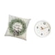 thumbnail image 5 of Funda de almohada navideña, reloj de pared redondo, reloj de pared decorativo, poliéster PP, manecillas de madera, moderno, adecuado para sala de esta, 5 of 8