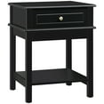 thumbnail image 1 of HOMCOM Nightstand, Accent End Side Table with Drawer and Storage Shelf, 1 of 10