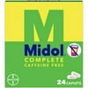 Midol Complete Caffeine Free Menstrual Pain Relief Caplets, (Pack of 3)