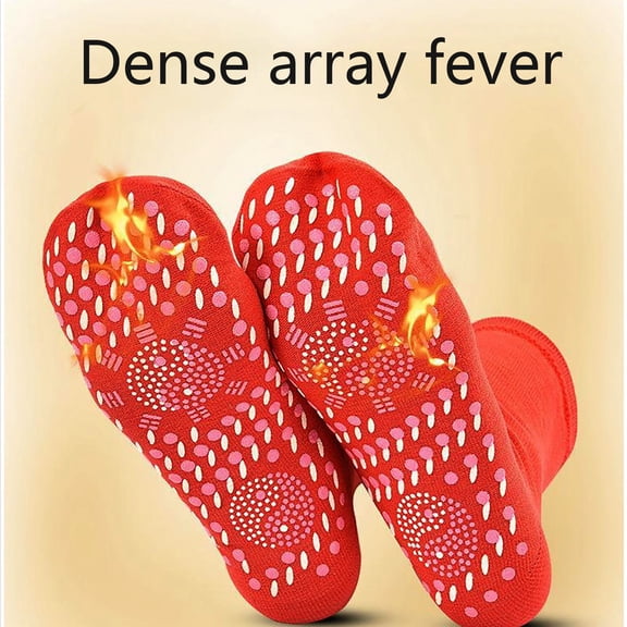 Kiplyki 3Pair Socks Self Heating Warm Tourmaline Socks Pain Relief Unisex