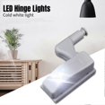 thumbnail image 2 of Luces LED universales con bisagras para gabinetes, ideales para cocinas modernas, hogar, blanco positivo, con baterías (paquete de 10), 2 of 5