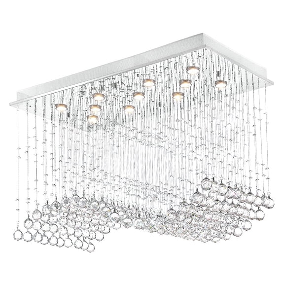 32 Light Chandelier with Chrome finish