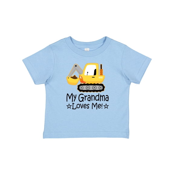 Inktastic My Grandma Loves Me Grandson Truck Boys Baby T-Shirt