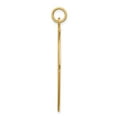 thumbnail image 2 of Real 14kt Yellow Gold Red Enamel Medical Jewelry Pendant; for Adults and Teens; for Women and Men, 2 of 3