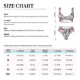 thumbnail image 6 of Honeii London Symbols1 Print Women’s Bikini Set,Two Piece Swimsuit Bathing Suits,Stylish High Elasticity Swimwear for Beach and Pool, 6 of 7