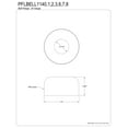 thumbnail image 2 of Kingston Brass PFLBELL1140 1-1/4" Bell Flange, Matte Black, 2 of 2