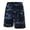 Blue, variant on Men's Camo Gym Workout Shorts with Zipper Pockets Running Shorts Elastic Waist Training Athletic Short Pants Red XL