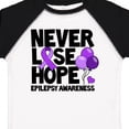 thumbnail image 4 of Inktastic Never Lose Hope Epilepsy Awareness with Balloons and Purple Ribbon Boys or Girls Toddler T-Shirt, 4 of 5