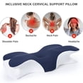 thumbnail image 3 of Cómodo Ergonómico Del Lecho La Memoria Almohada Cuello Mariposa, 3 of 9