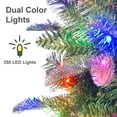thumbnail image 4 of Puleo International 7.5' Pre-Lit Artificial Yardley Spruce Pencil Tree with 350 Dual-Color LED Lights and a Fresh Christmas Tree Scent Dispenser, 4 of 7