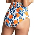 thumbnail image 2 of Panache High Waist Belted Swim Brief (SW1845),18-2XL,Sicily Print, 2 of 5