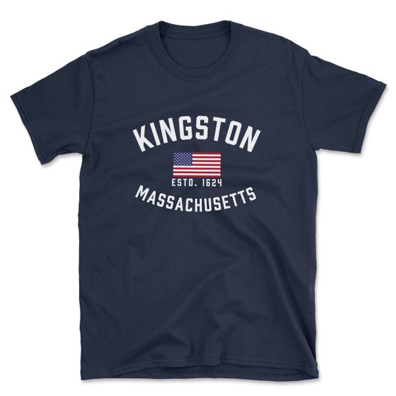 Kingston Massachusetts Patriot Men's Cotton T-Shirt
