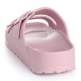 thumbnail image 6 of Litfun Women's Slide Sandals with Adjustable Buckles Summer Arch Support Beach Sandals, Pink, 6 of 7